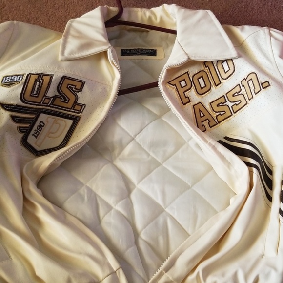 Polo kids leather jacket size medium 10/12 - Picture 3 of 3